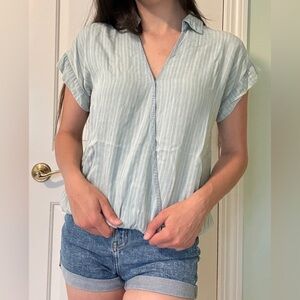 Dry Goods Collared Denim Tee